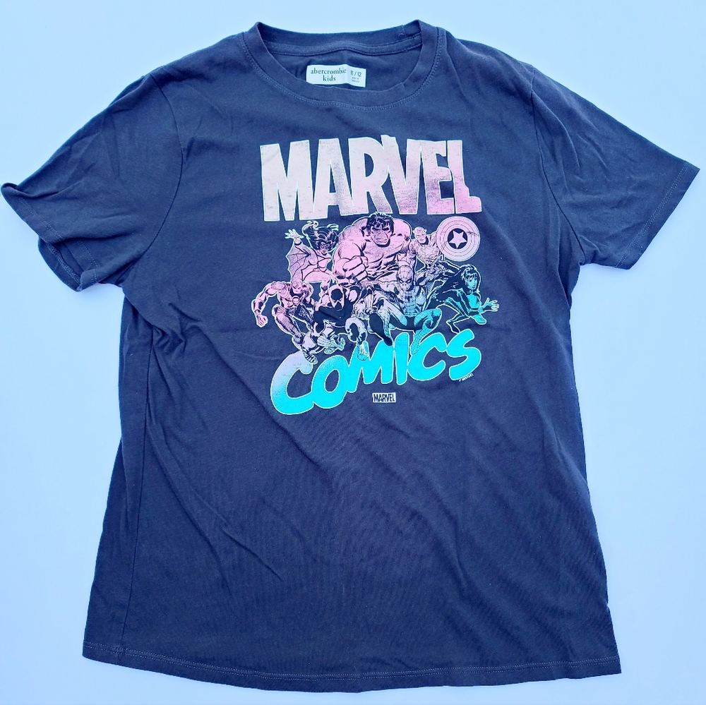Abercrombie Kids 11/12 Marvel Comics Graphic Short Sleeve Tee Shirt